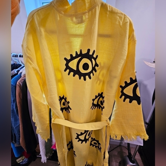 The Prena - 100% Turkish cotton - yellow with black eyes - Picture 3 of 6